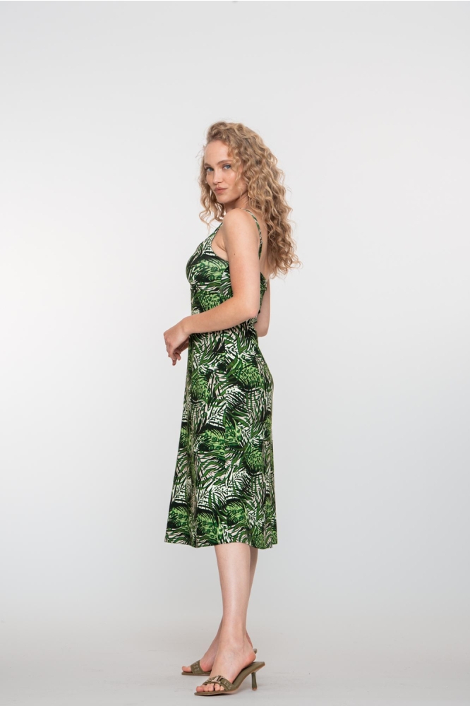 JUNE JURK MET PRINT 57366 60 000530 GREEN/OFF-WHITE